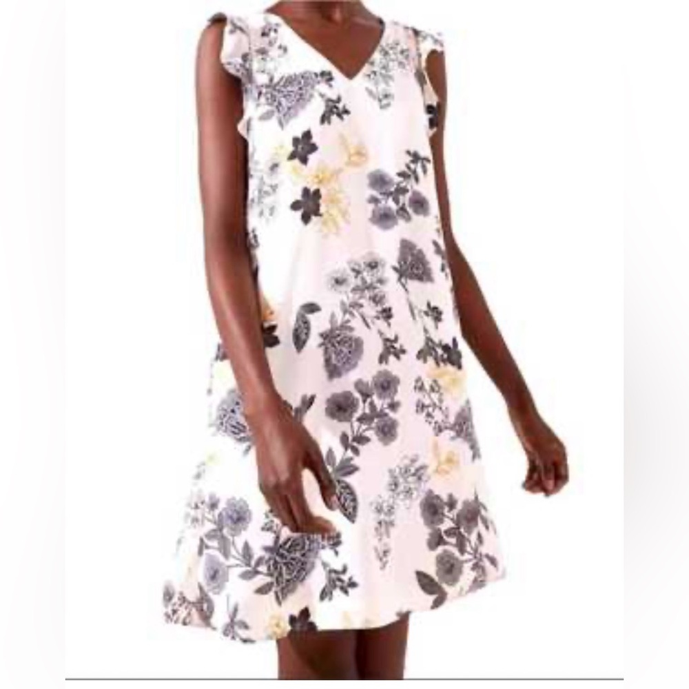 LOFT Floral V-Neck Mini Dress - Size Small, Great Used condition.
